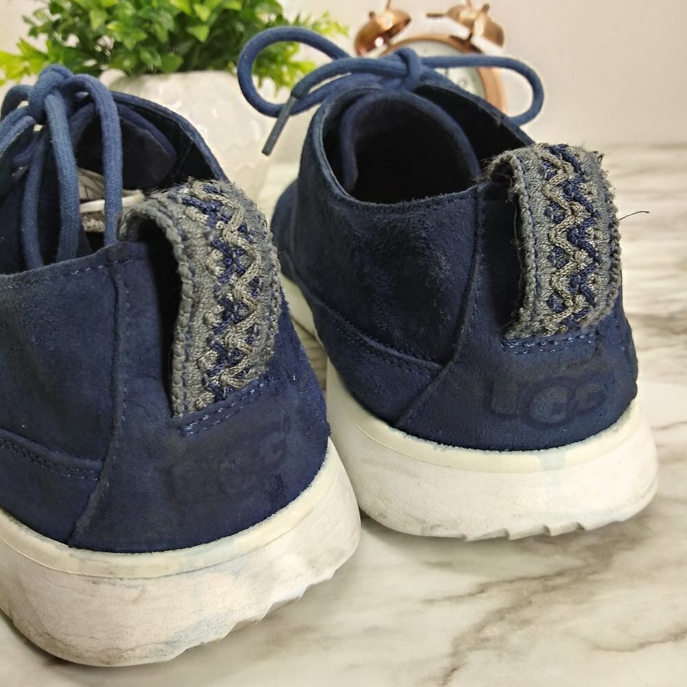 UGG navy suede light weight Oxfords Sneakers sz.10 - Picture 14 of 14